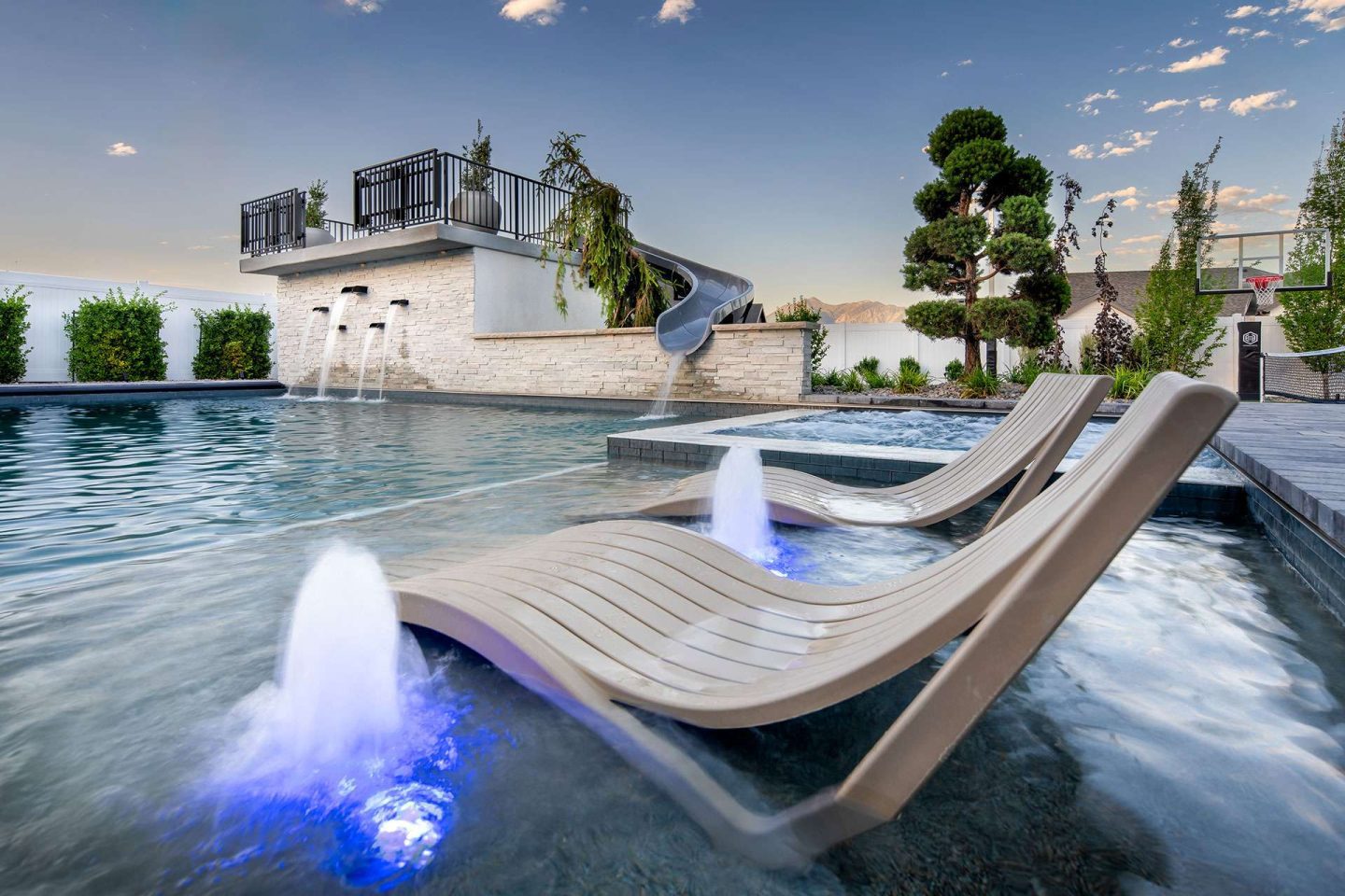 Custom inground pool design