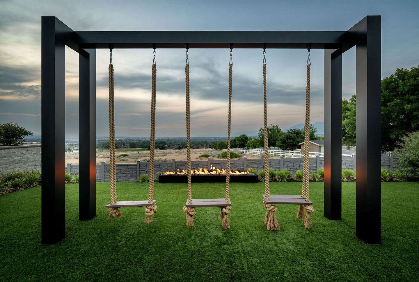 Complete outdoor living space