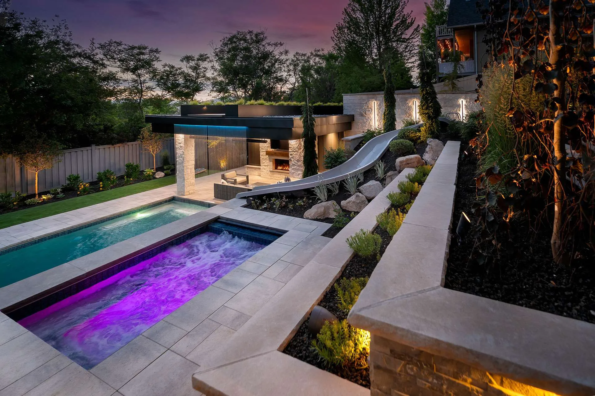 Pool and spa combination